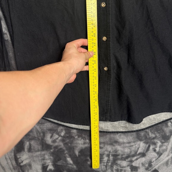 Vintaeg Roper Western Button Down Long Sleeve Collard Shirt Size Medium Long - Picture 4 of 7